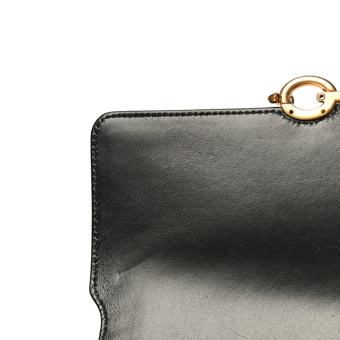 Smooth Calfskin Le Maillon Satchel Black