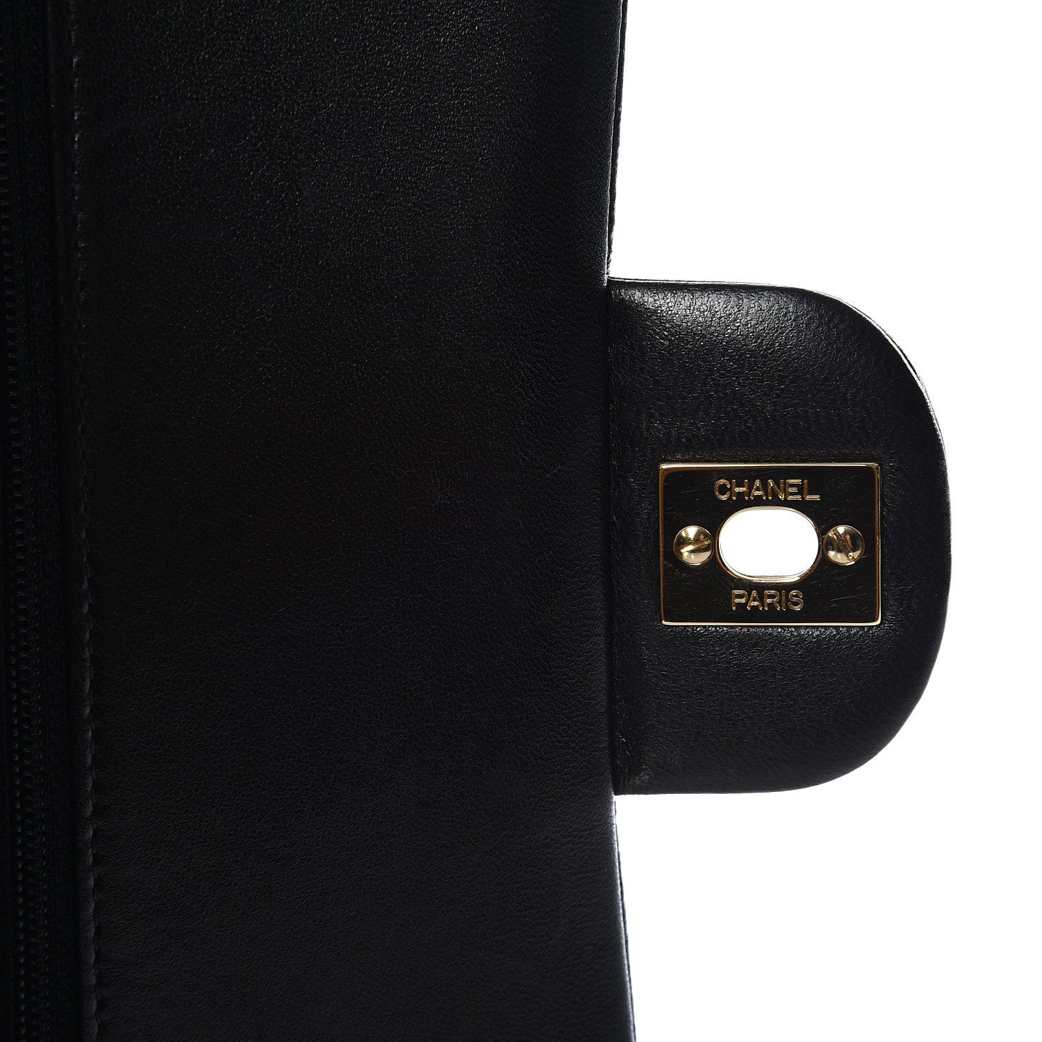 Chanel Lambskin Quilted Medium Double Flap Black 9 of 12