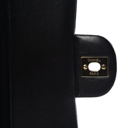 Chanel Lambskin Quilted Medium Double Flap Black 9 of 12
