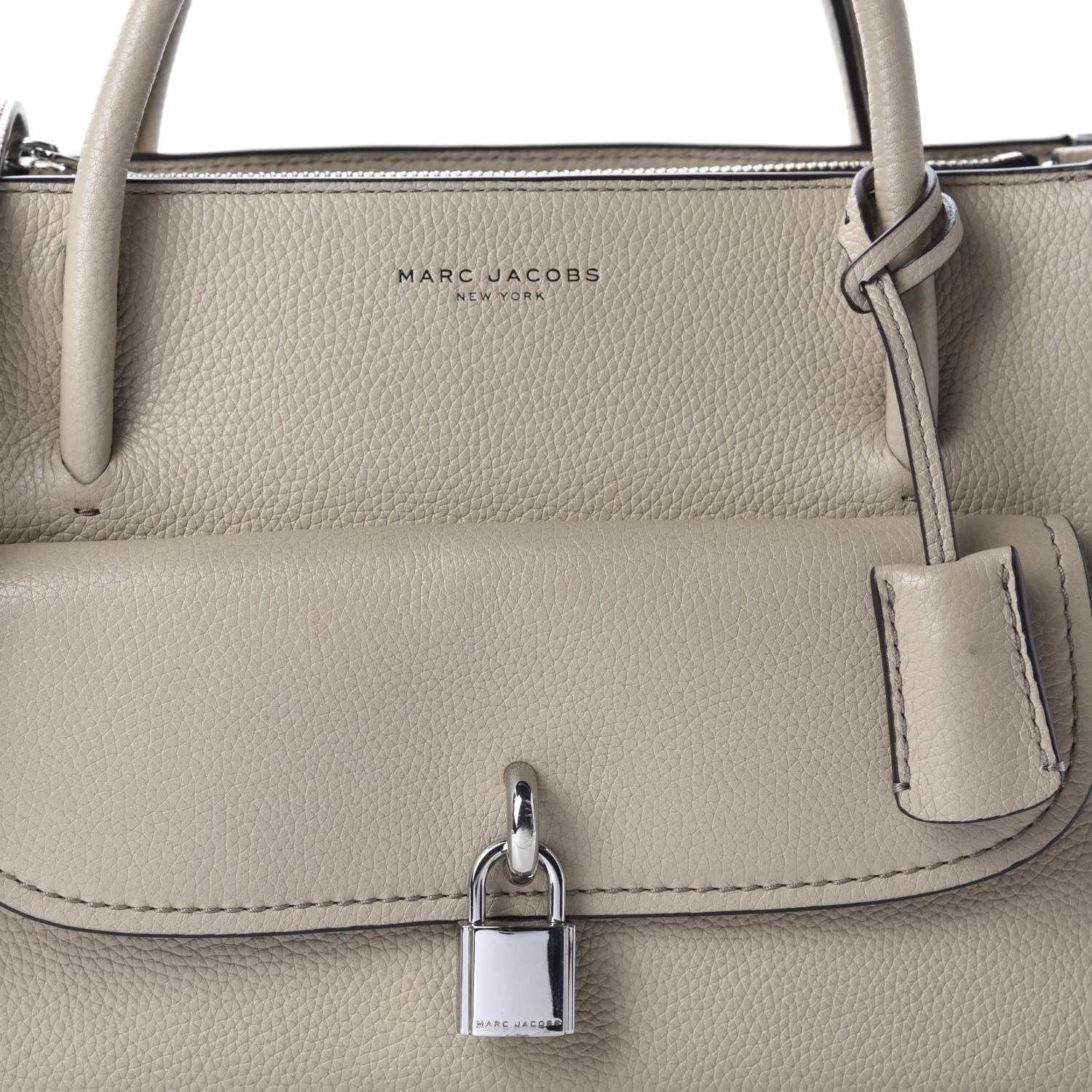 Marc Jacobs Calfskin Lock That Tote Mink 15 of 15