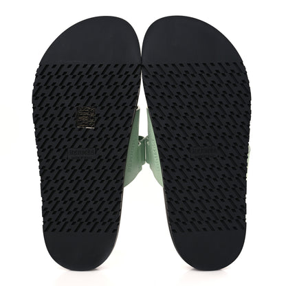 Hermes Epsom Womens Chypre Sandals 37.5 Vert Jade 5 of 9