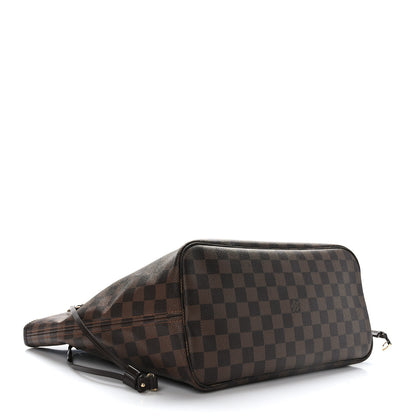 Louis Vuitton Damier Ebene Neo Neverfull MM Rose Ballerine 4 of 9