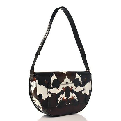 Burberry Calfskin Medium Camouflage Olympia Shoulder Bag Black 3 of 8