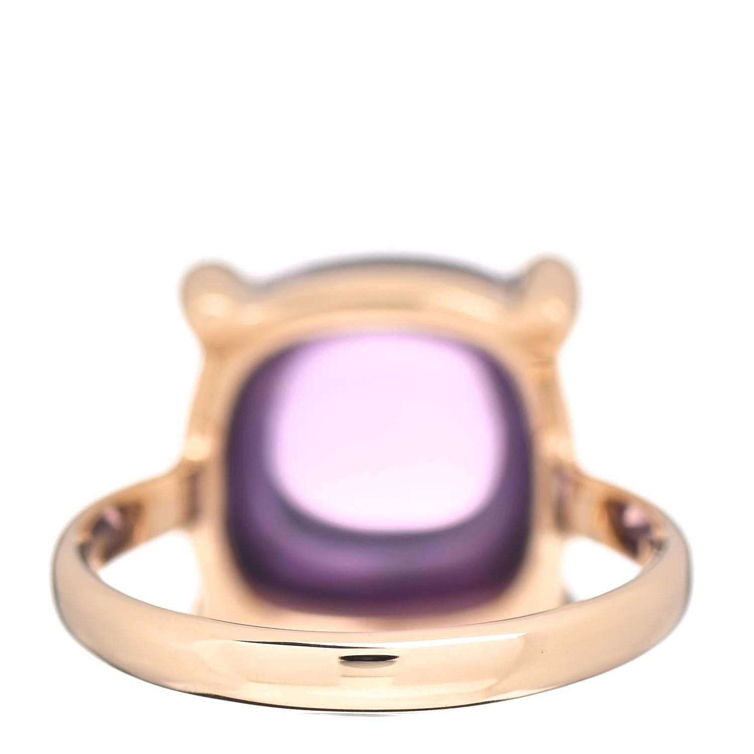 Tiffany 18K Yellow Gold Amethyst 12mm Paloma Picasso Sugar Stacks Ring 53 6.25 4 of 5