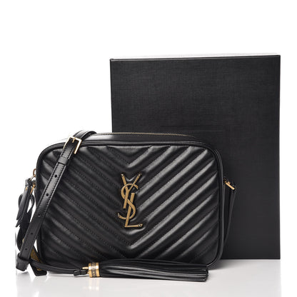Saint Laurent Calfskin Matelasse Monogram Lou Camera Bag Black 10 of 10