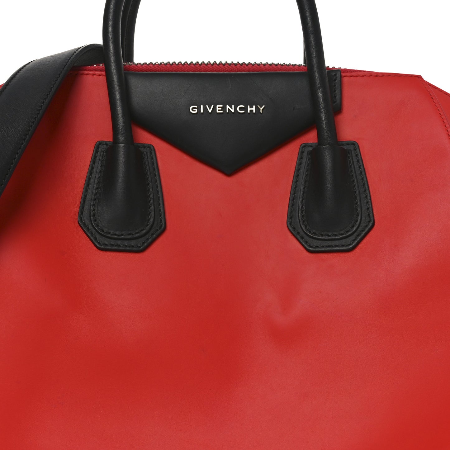 Sugar Goatskin Medium Antigona Red Black