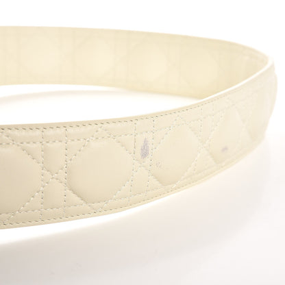 Christian Dior Lambskin Cannage Shoulder Strap White 6 of 8