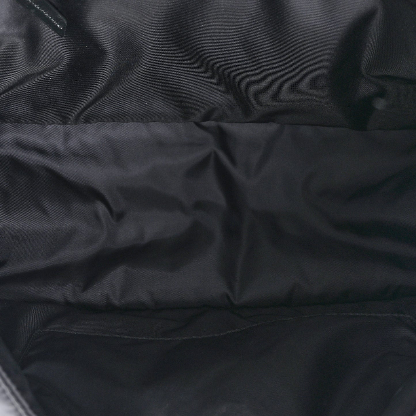 Tessuto Nylon Saffiano Logo Messenger Bag Black