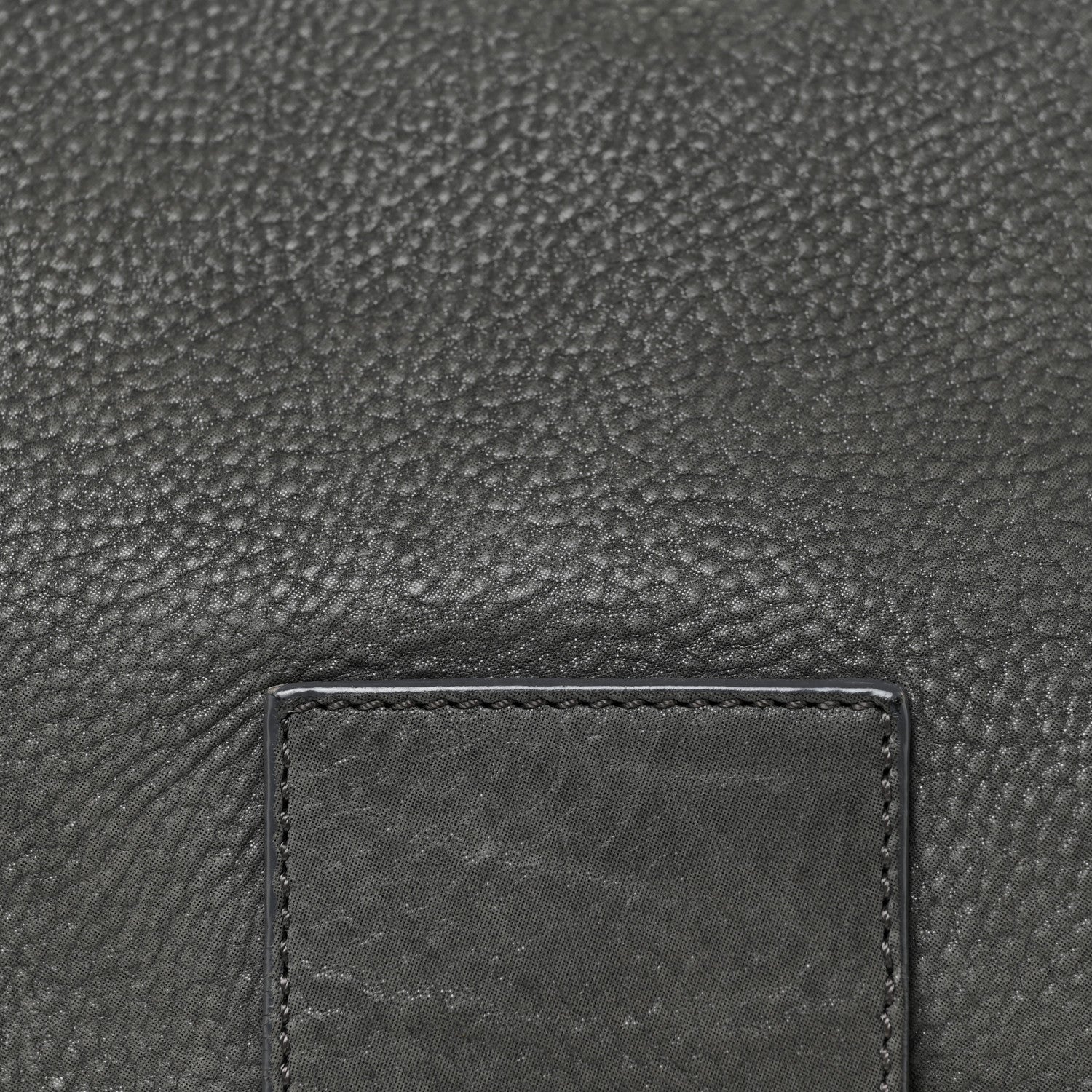 Fendi Vitello Savana Big Mama Baguette Grigio Tartaruga Natural 8 of 22