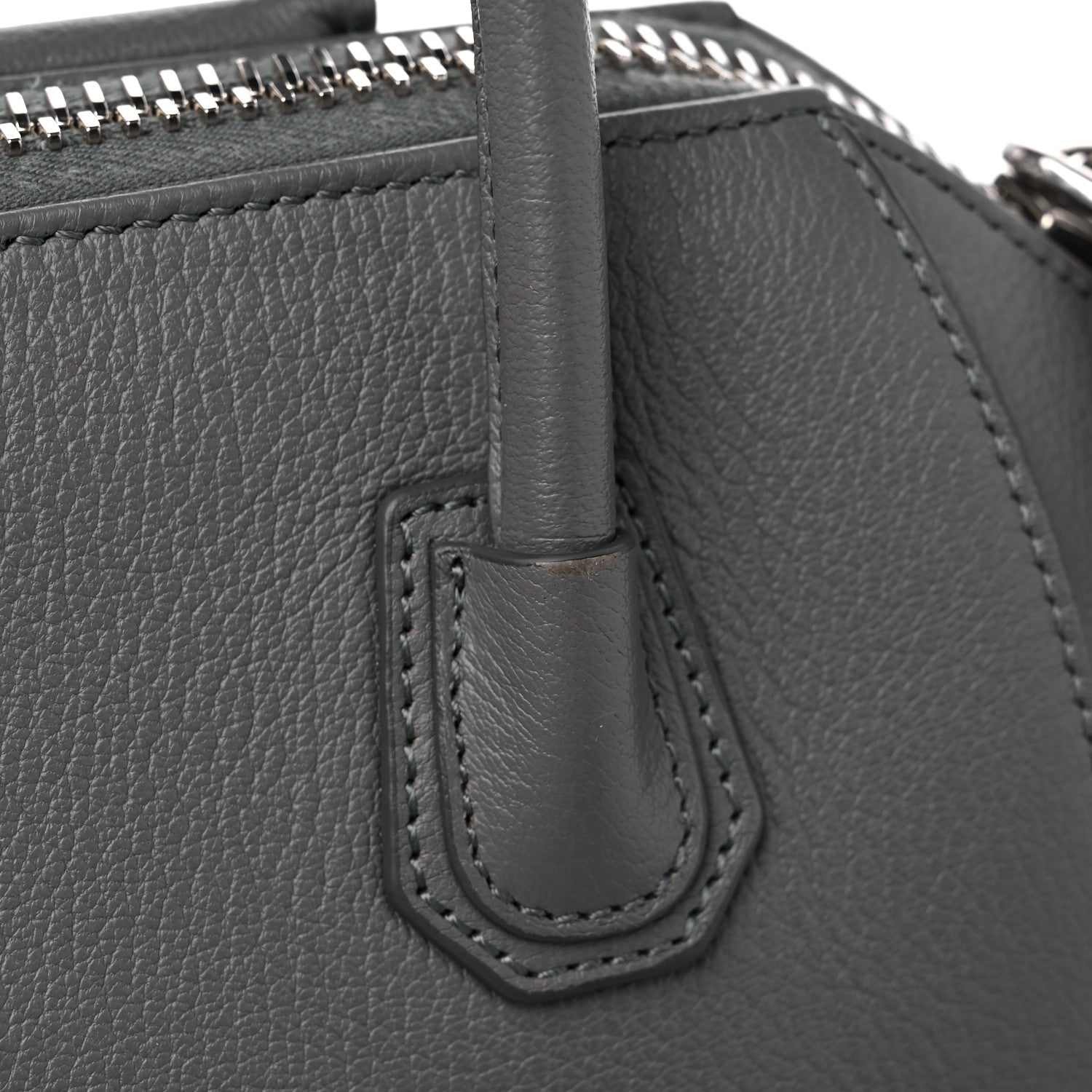 Givenchy Sugar Goatskin Mini Antigona Pearl Grey 14 of 14