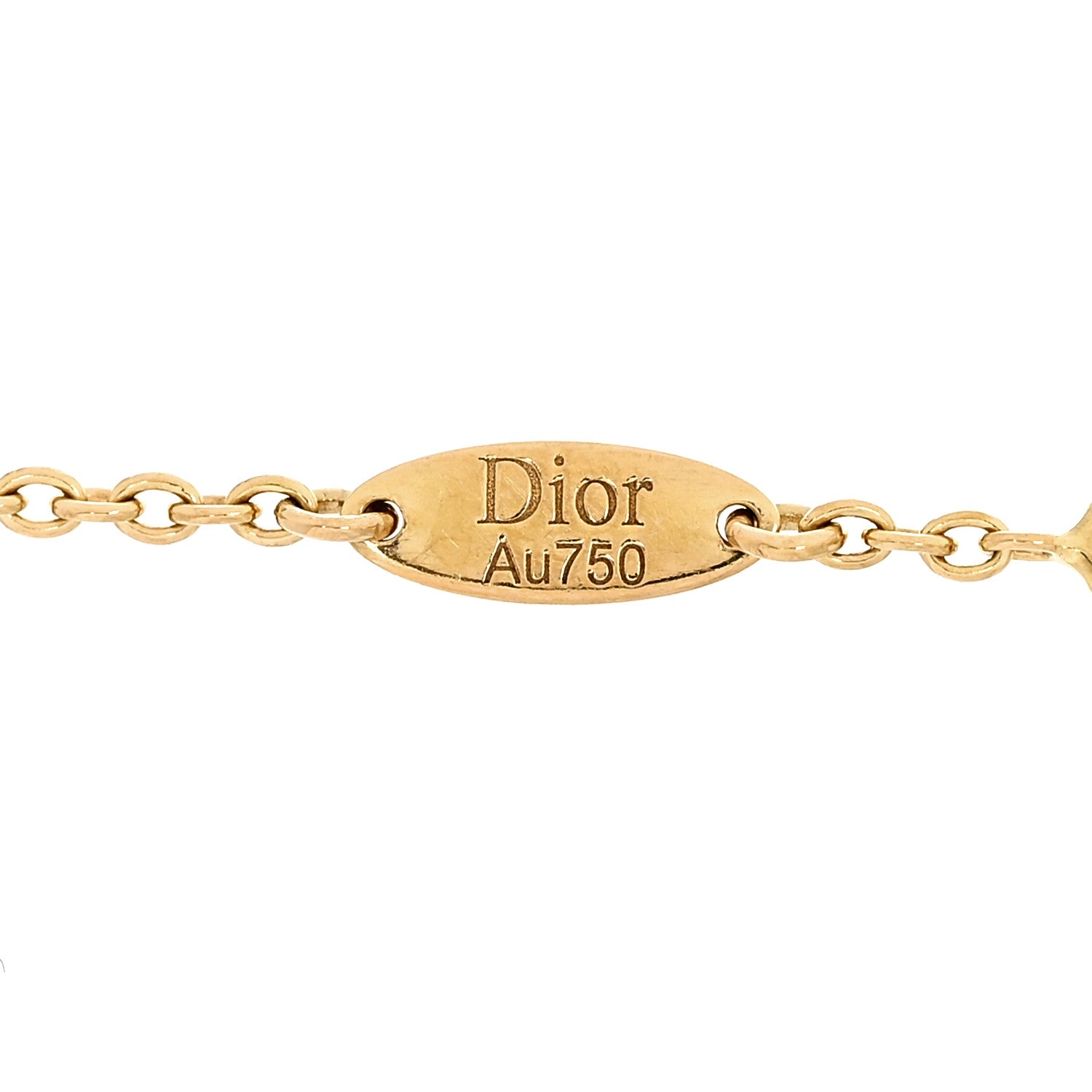 Christian Dior 18K Yellow Gold Diamond Black Onyx Mother of Pearl Rose Celeste Bracelet 7 of 9