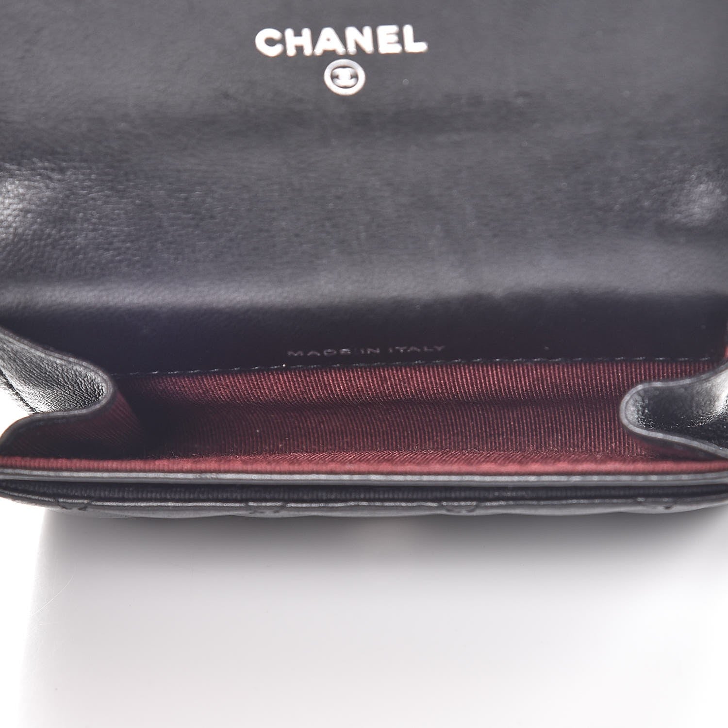 Chanel Lambskin Quilted Flap Card Holder Black 5 of 10