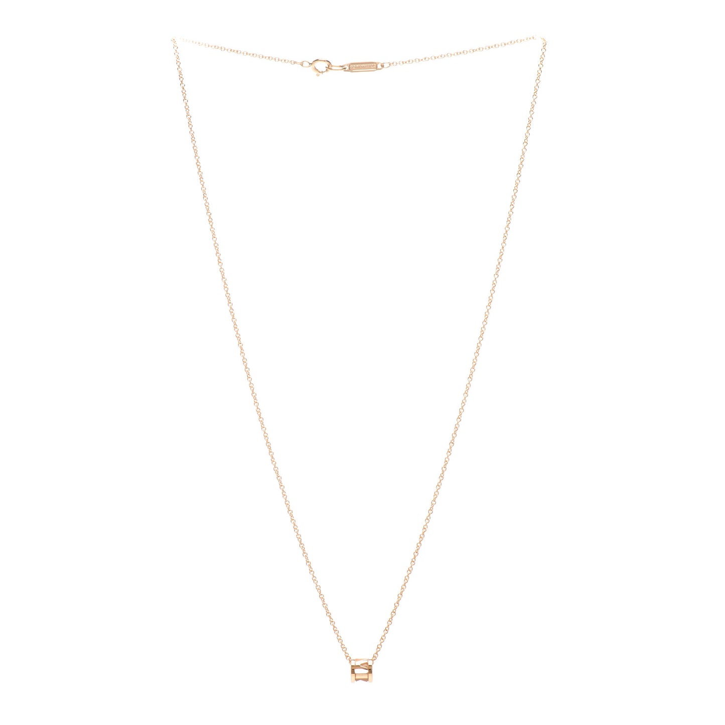 18K Rose Gold Atlas Open Pendant Necklace