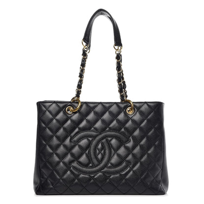 Chanel Caviar Quilted Grand Shopping Tote GST Black 1 of 13