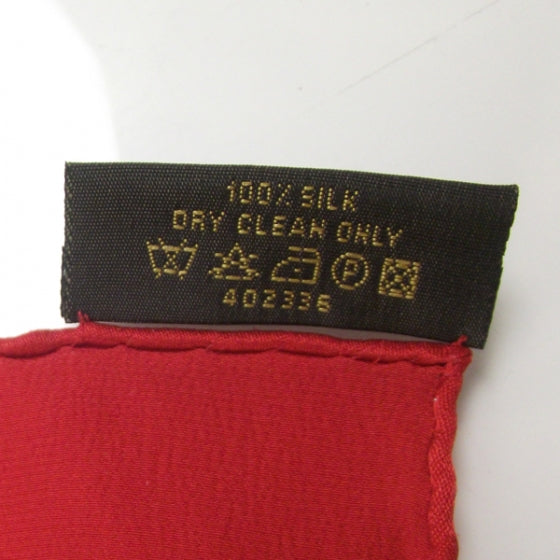 Silk Monogram Monaco Scarf Red