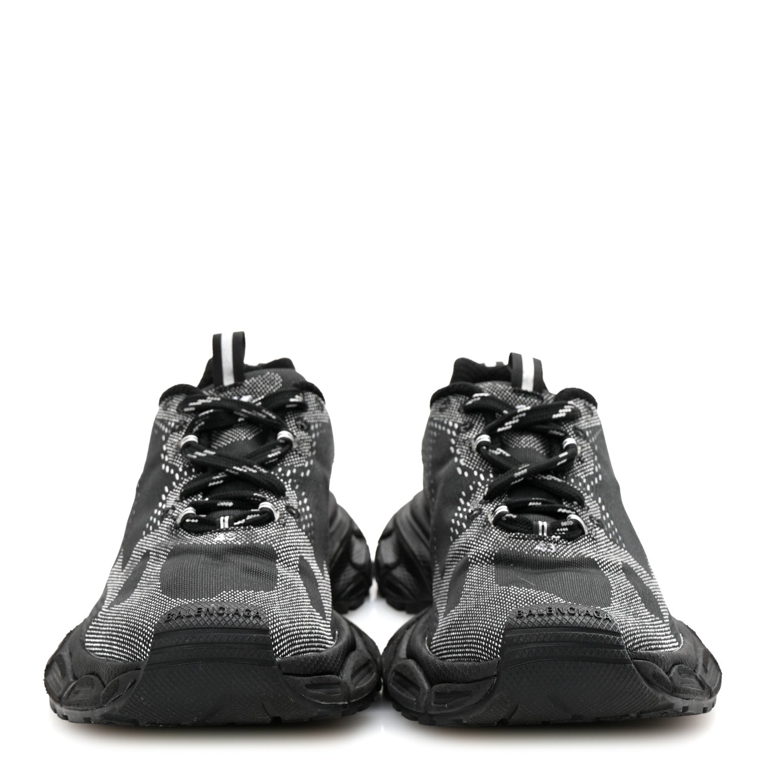 Balenciaga X Under Armour Knit Mesh 3XL Sneakers 43 Black White 3 of 9