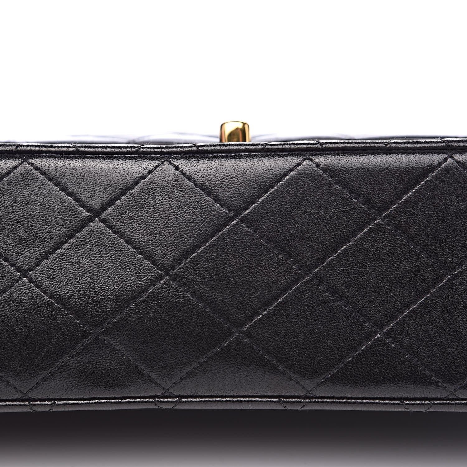 Chanel Lambskin Quilted Medium Double Flap Black 9 of 16