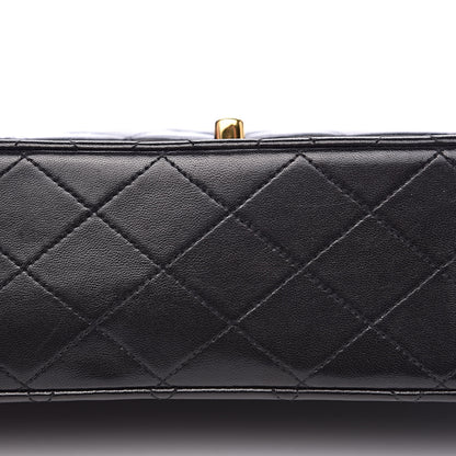 Chanel Lambskin Quilted Medium Double Flap Black 9 of 16