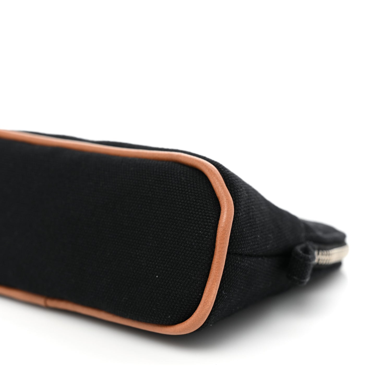 Cotton Canvas Mini Mini Bolide Travel Cosmetic Pouch Black