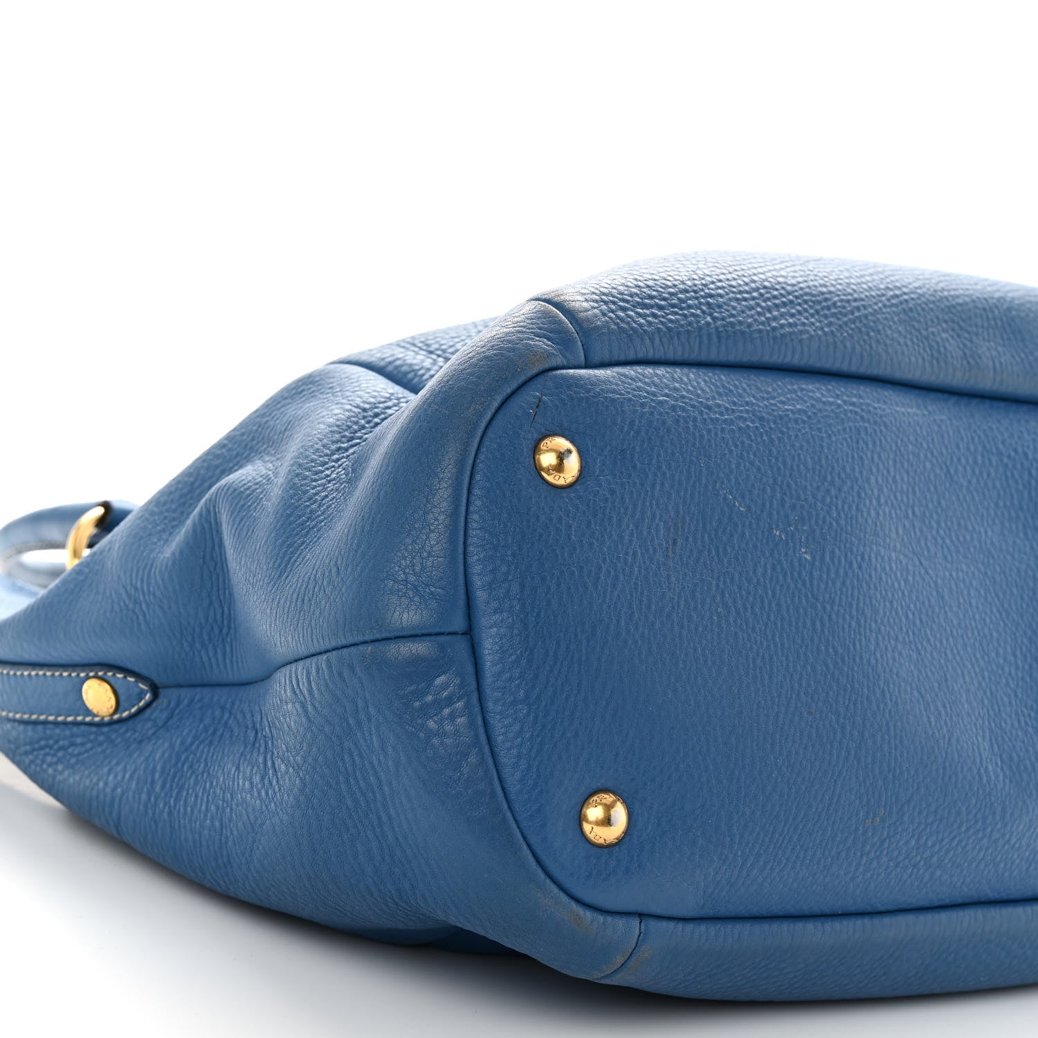 Prada Vitello Daino Shopping Tote Cobalto 8 of 14