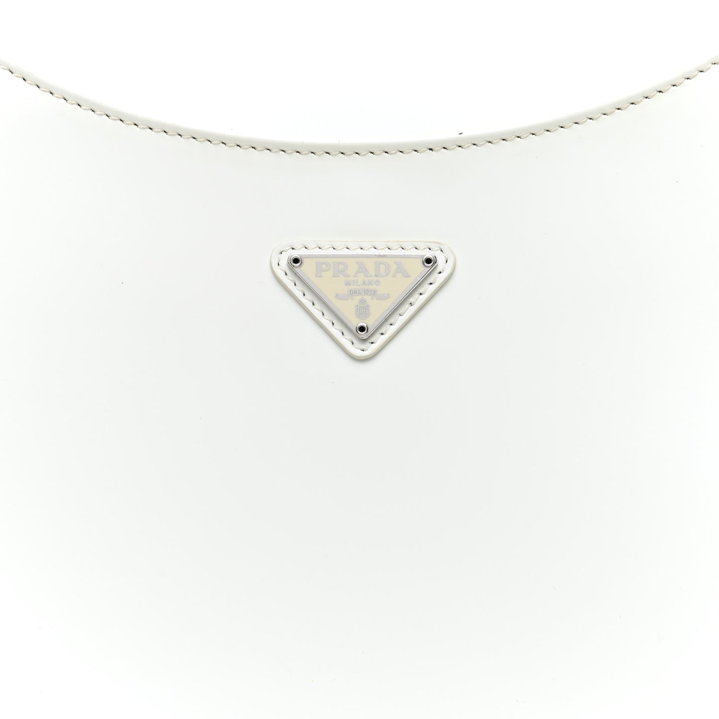 Spazzolato Cleo Shoulder Bag White