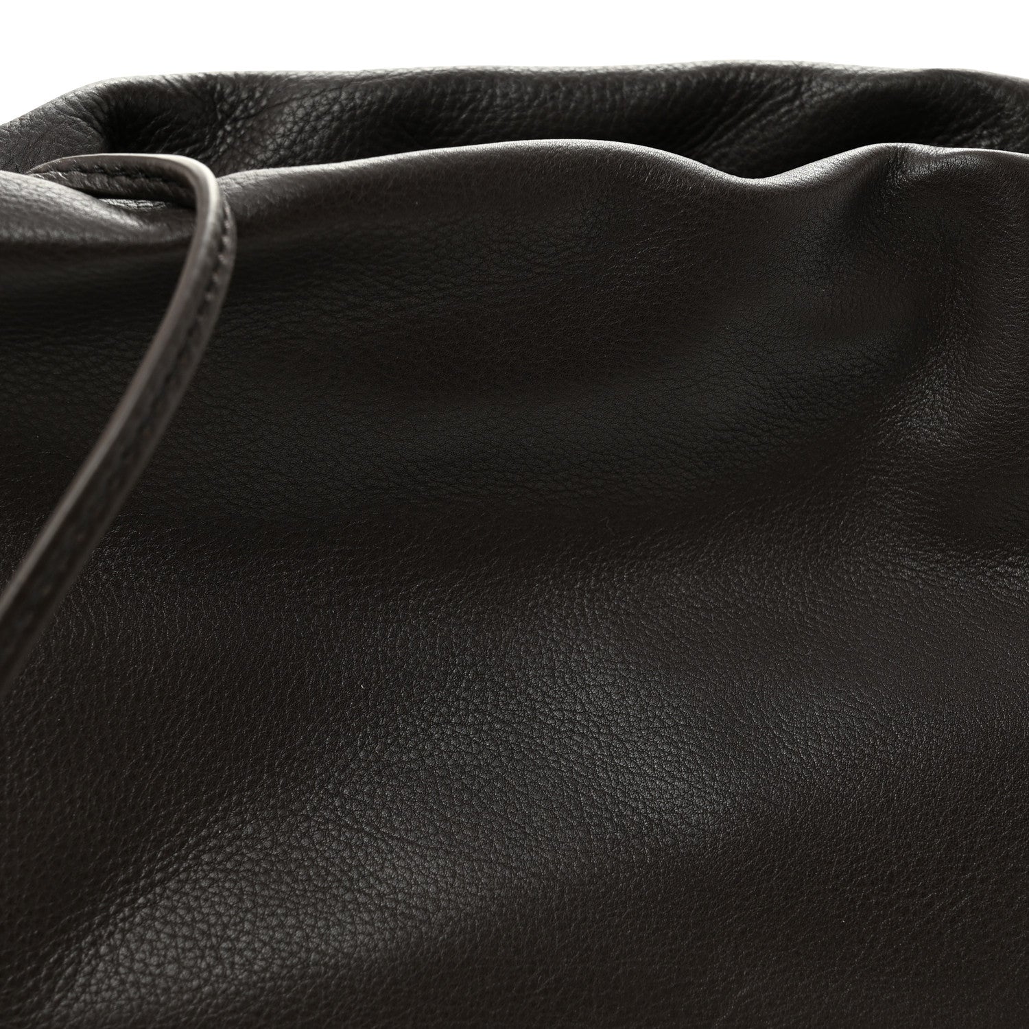 The Row Grained Calfskin Bourse Clutch Dark Brown 7 of 9