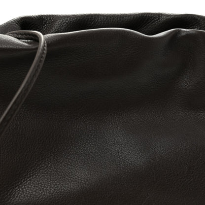 The Row Grained Calfskin Bourse Clutch Dark Brown 7 of 9