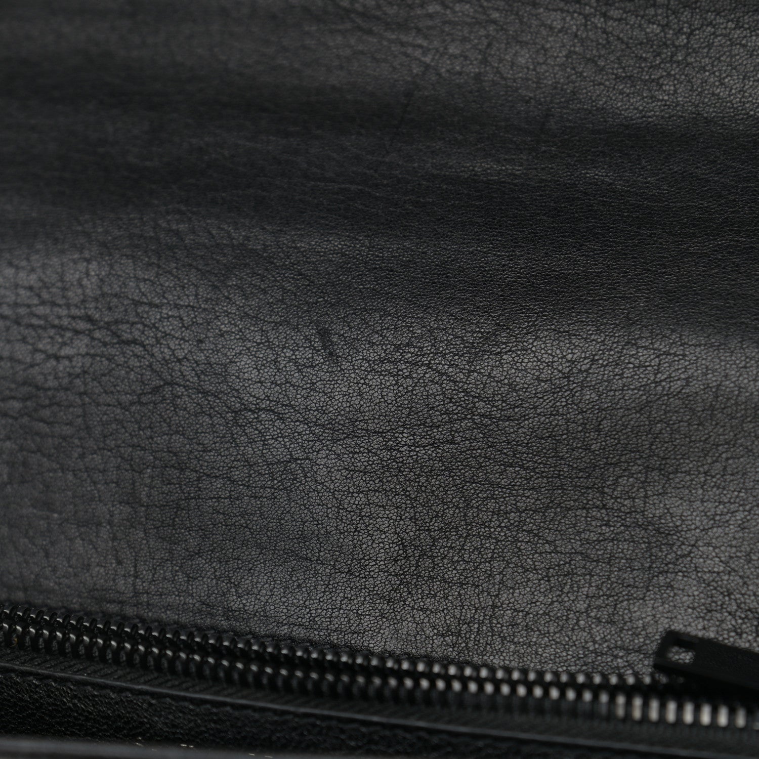 Saint Laurent Sheepskin Matelasse Chevron Monogram Monochrome Large College Satchel Black 14 of 14