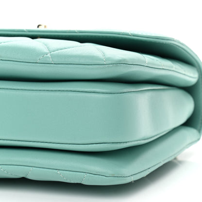 Chanel Lambskin Quilted Small Trendy CC Flap Dual Handle Bag Light Green 10 of 11