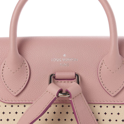 Louis Vuitton Perforated Calfskin Lockme Backpack Rose Poudre Creme 6 of 9