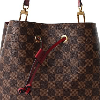 Louis Vuitton Damier Ebene Neonoe MM  Cherry Berry 6 of 8