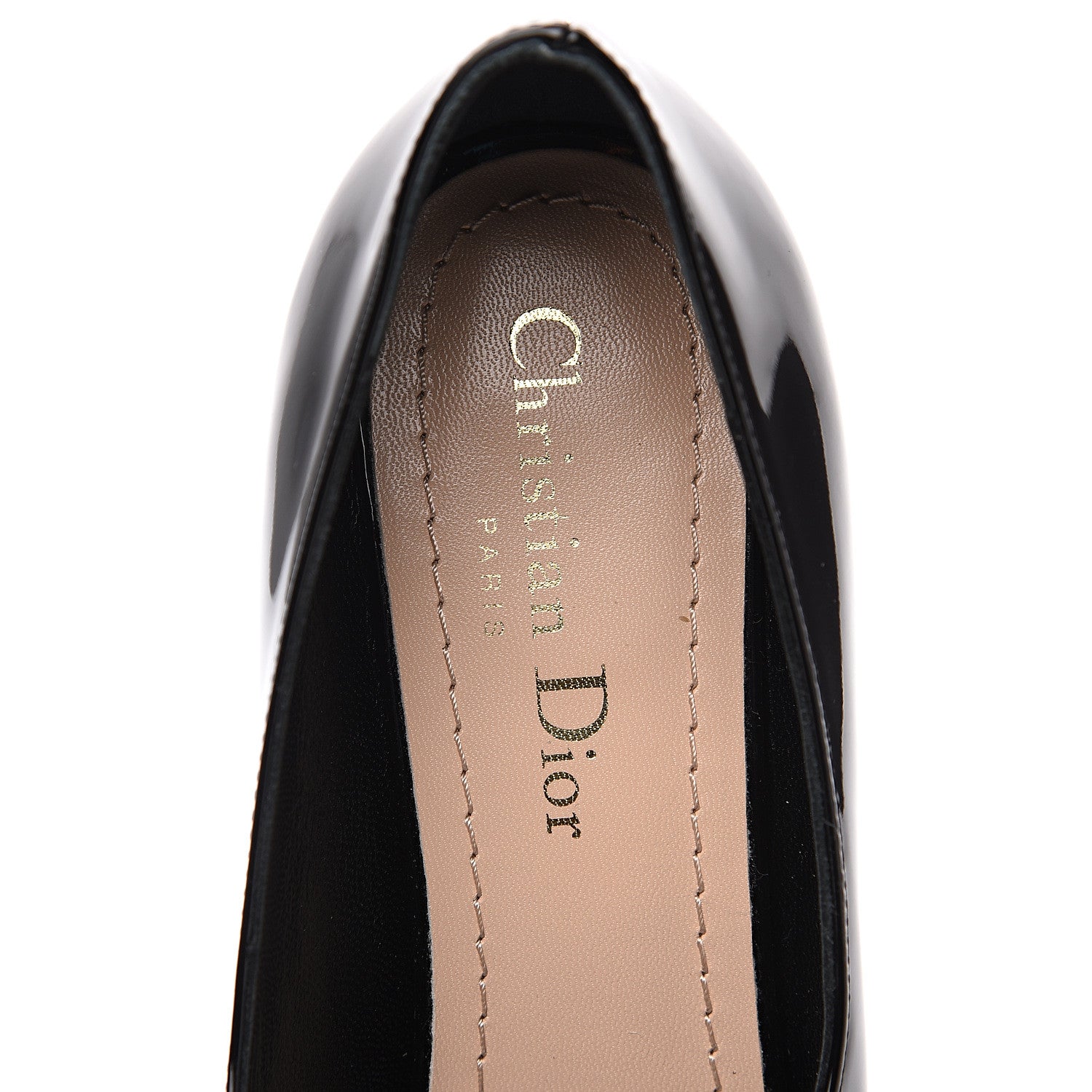 Christian Dior Patent Baby-D Ballet Pumps 39 Black 6 of 9