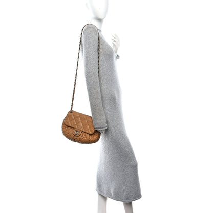 Chanel Washed Lambskin Medium Chain Around Messenger Brown 2 of 10
