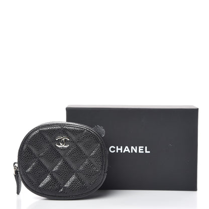 Chanel Caviar Quilted Zip Around Classic Coin Purse Black 8 of 8