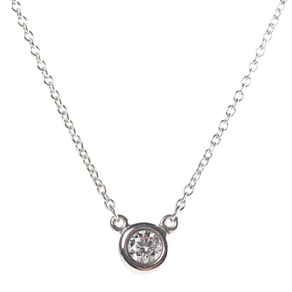 Tiffany Sterling Silver Diamond .17ct Elsa Peretti Diamonds by the Yard Pendant Necklace 4 of 7