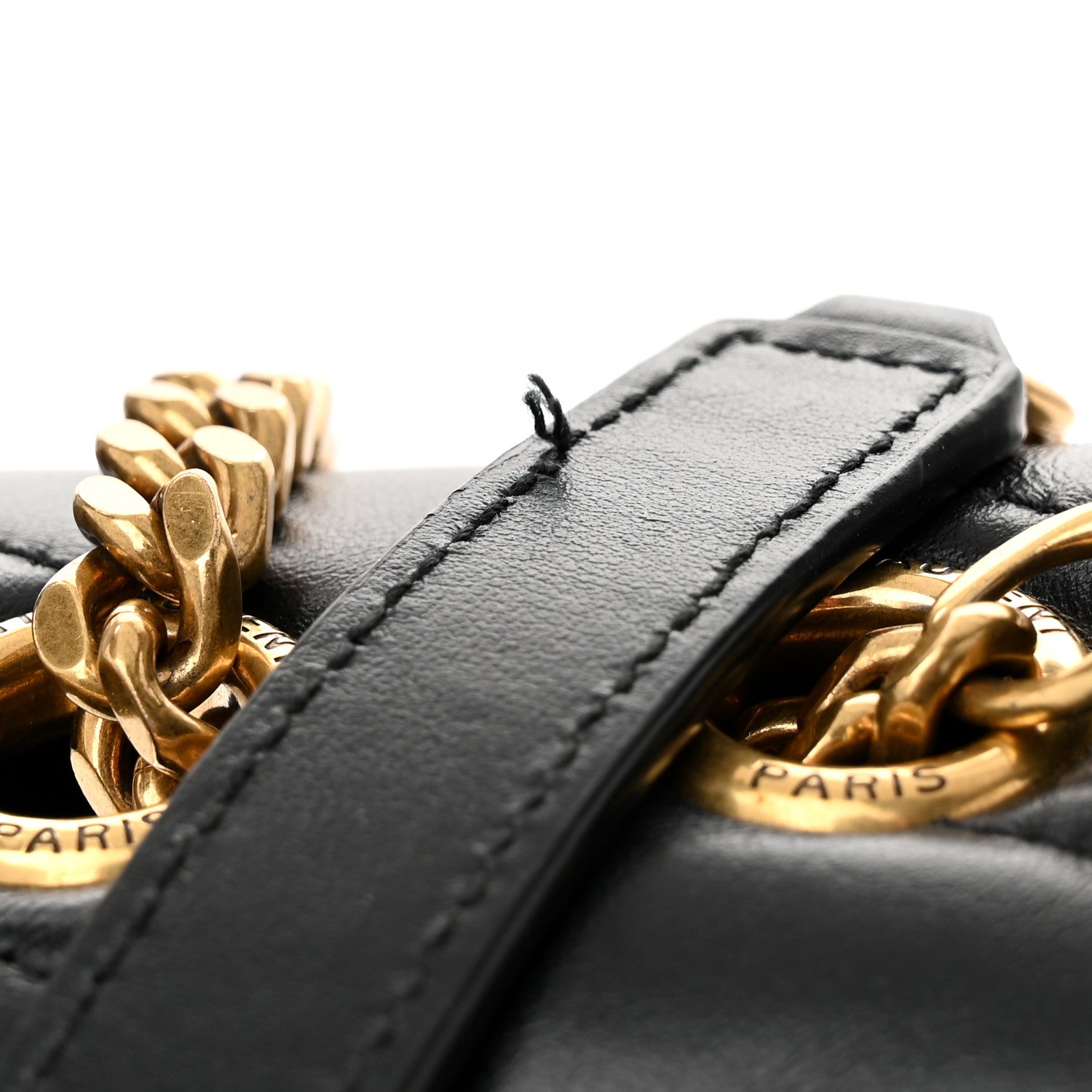 Saint Laurent Calfskin Y Quilted Monogram Medium Loulou Chain Satchel Black 11 of 11