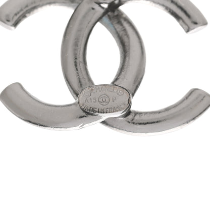 Chanel Crystal Baguette CC Earrings Ruthenium 4 of 5