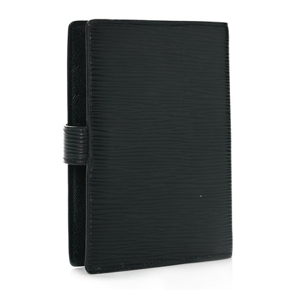 Louis Vuitton Epi Small Ring Agenda Cover Black 3 of 11