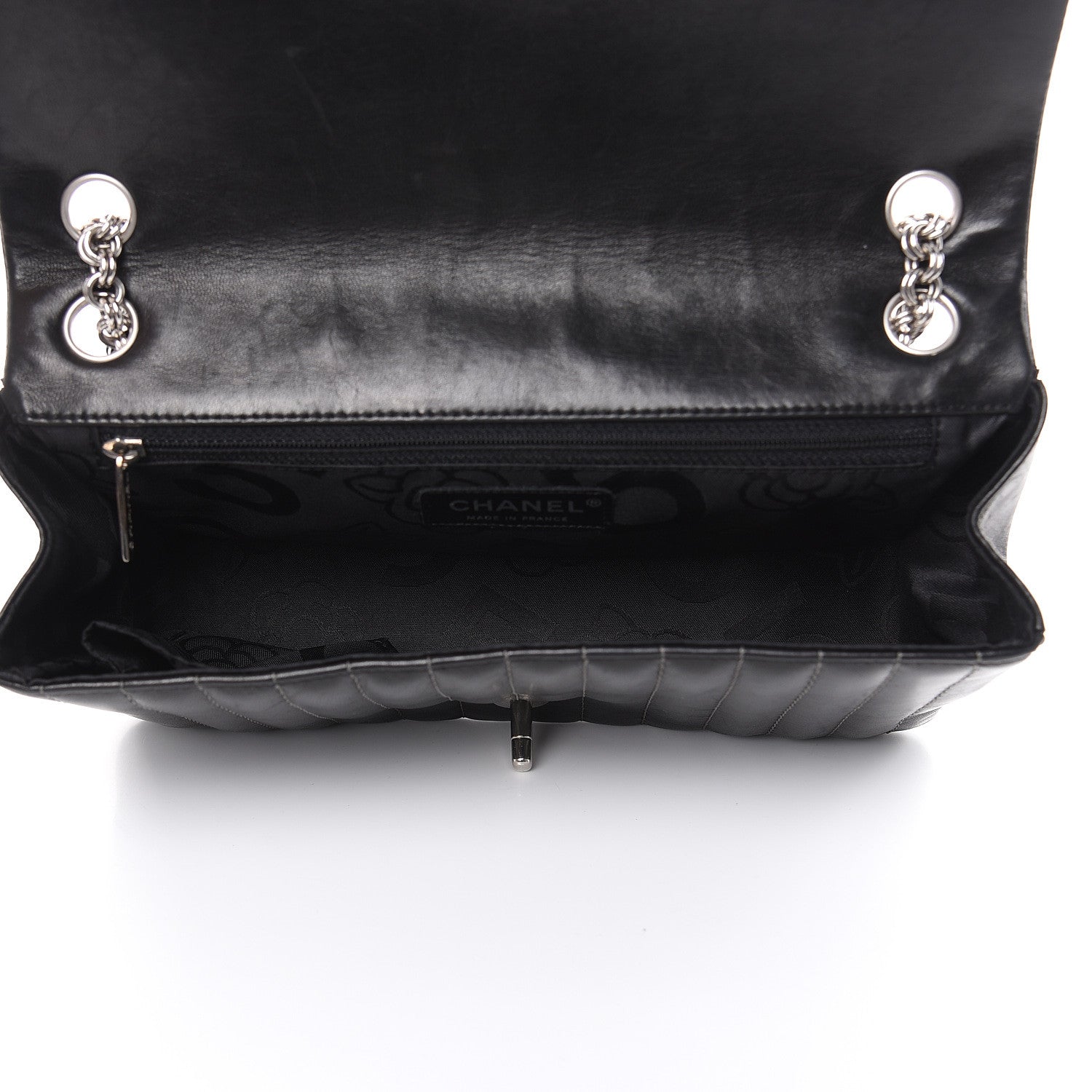 Chanel Lambskin Vertical Quilted Medium Single Flap Black 5 of 17