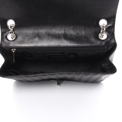 Chanel Lambskin Vertical Quilted Medium Single Flap Black 5 of 17