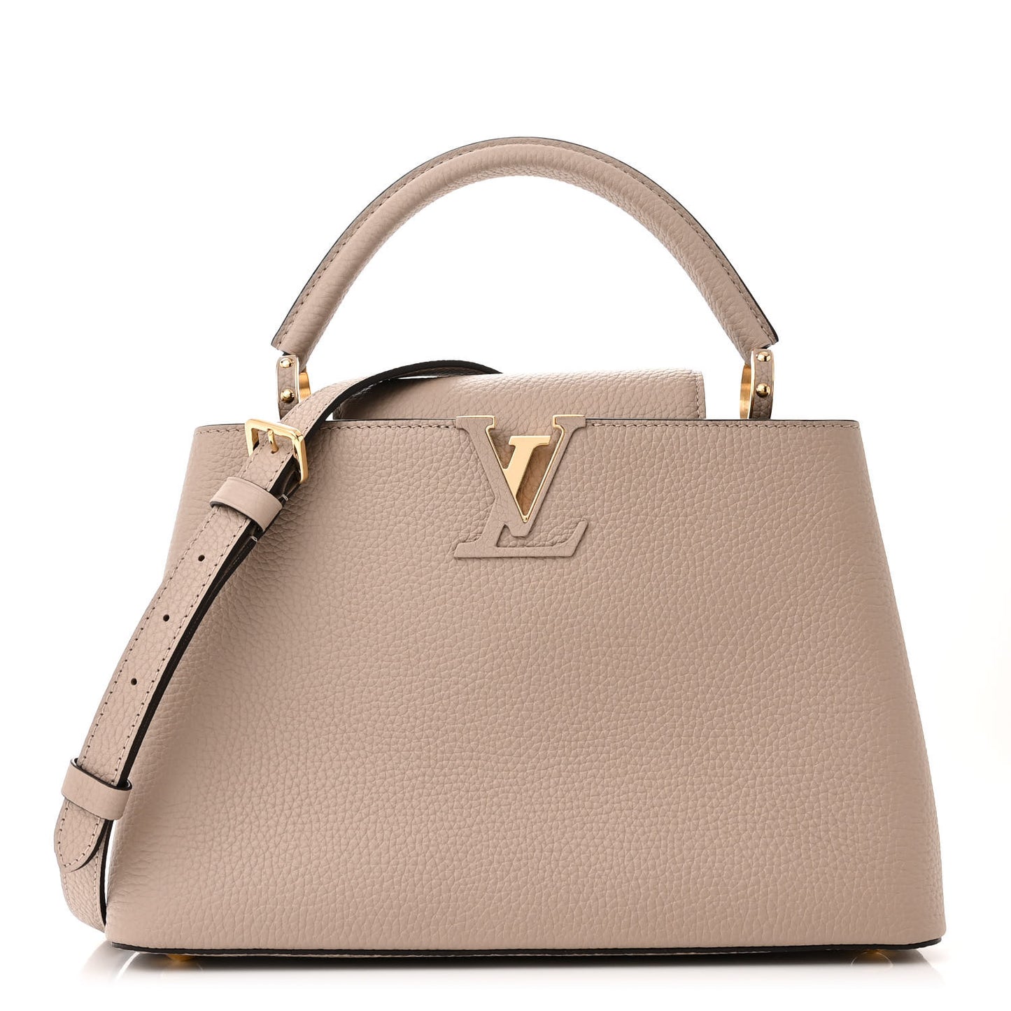 LOUIS VUITTON Taurillon Capucines MM Galet