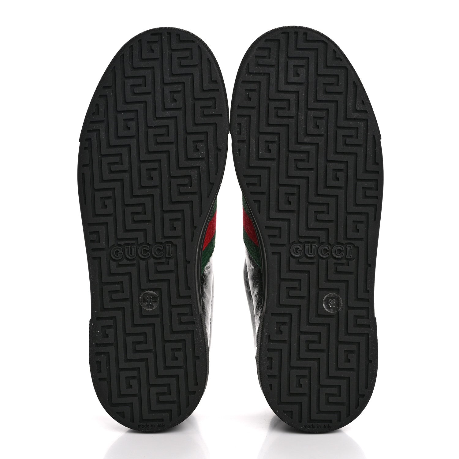 Gucci Crystal GG Monogram Web Womens New Ace Sneakers 36 Black 6 of 12