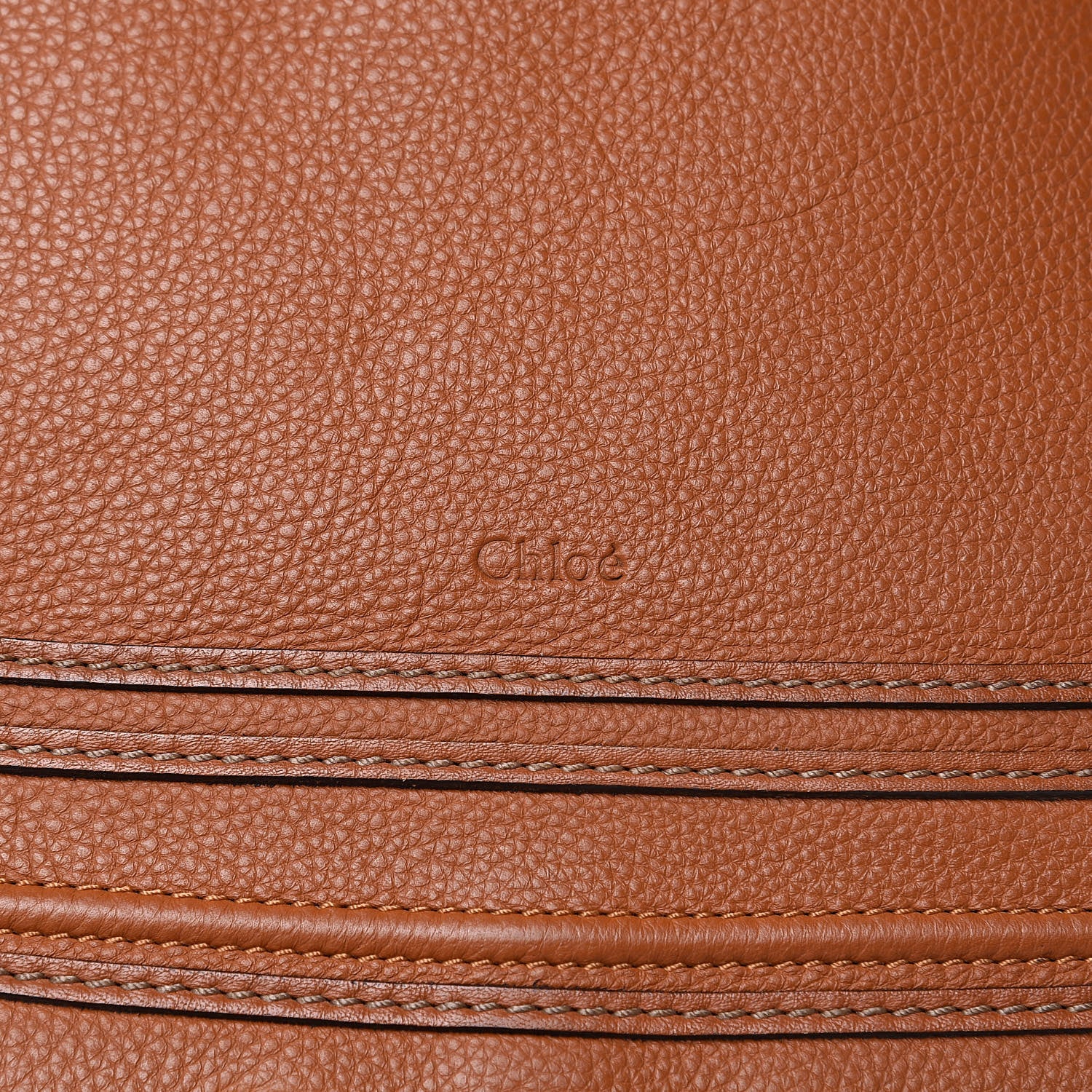 Chloe Calfskin Large Marcie Satchel Tan 11 of 11