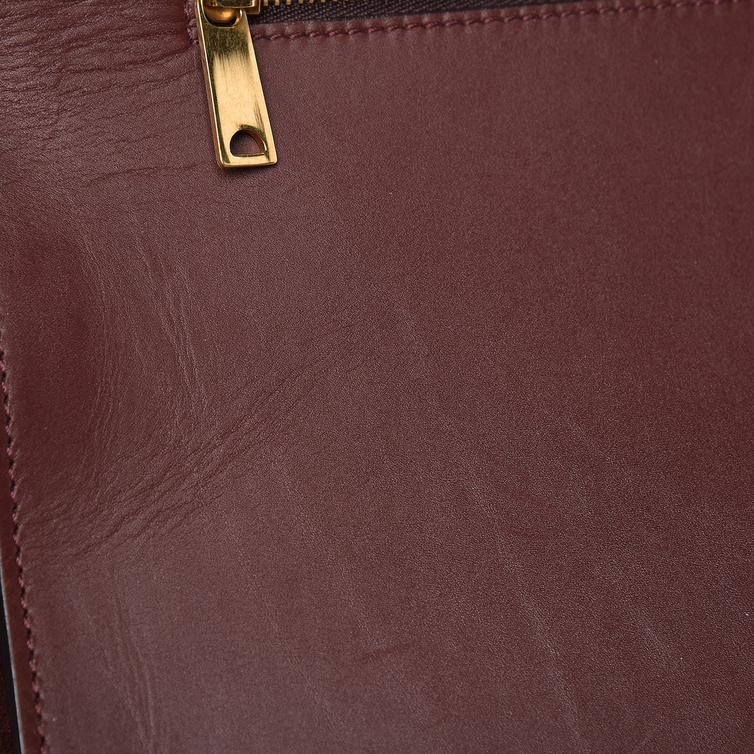 Celine Smooth Calfskin Suede Large Trapeze Burgundy 8 of 21