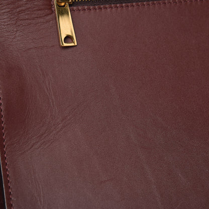 Celine Smooth Calfskin Suede Large Trapeze Burgundy 8 of 21