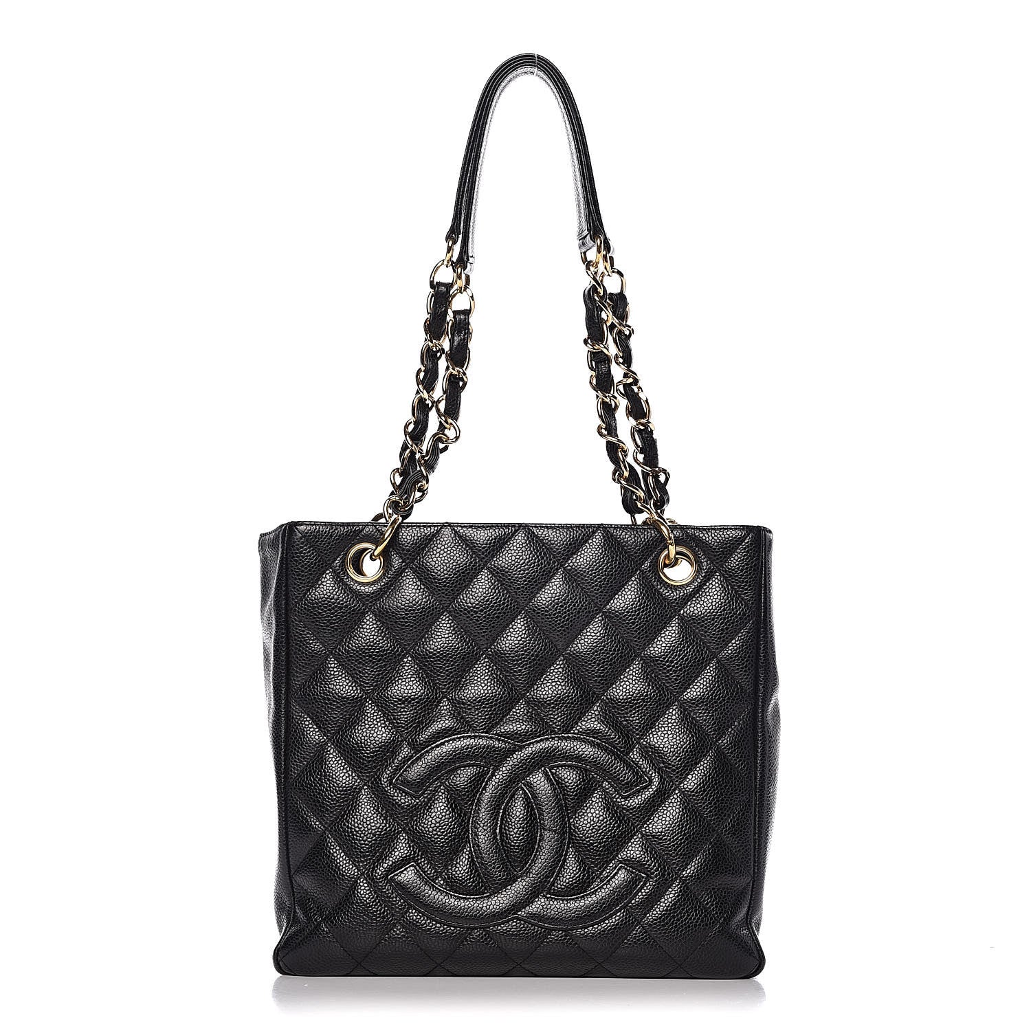 Chanel Caviar Quilted Petit Shopping Tote PST Black 1 of 11