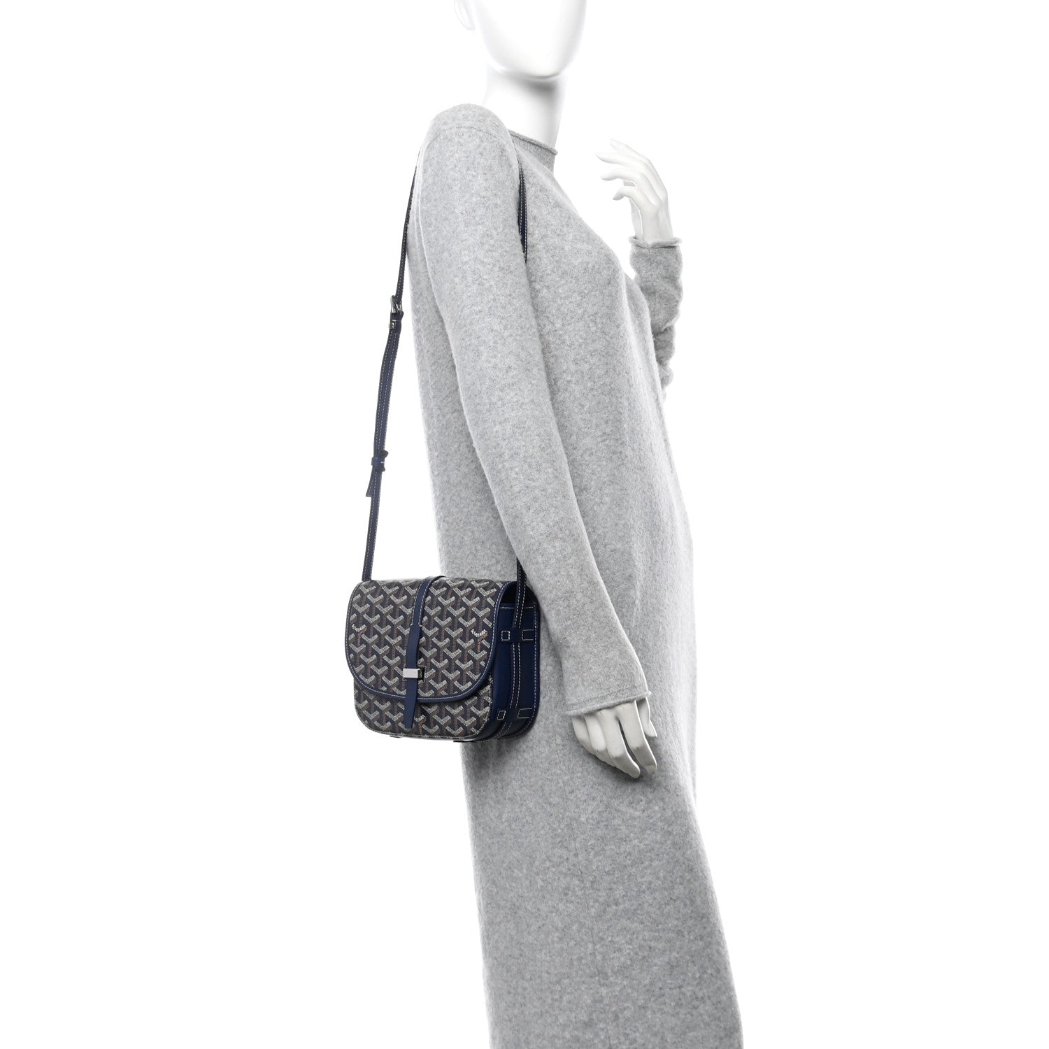 Goyard Goyardine Belvedere II PM Messenger Bag Navy 2 of 10