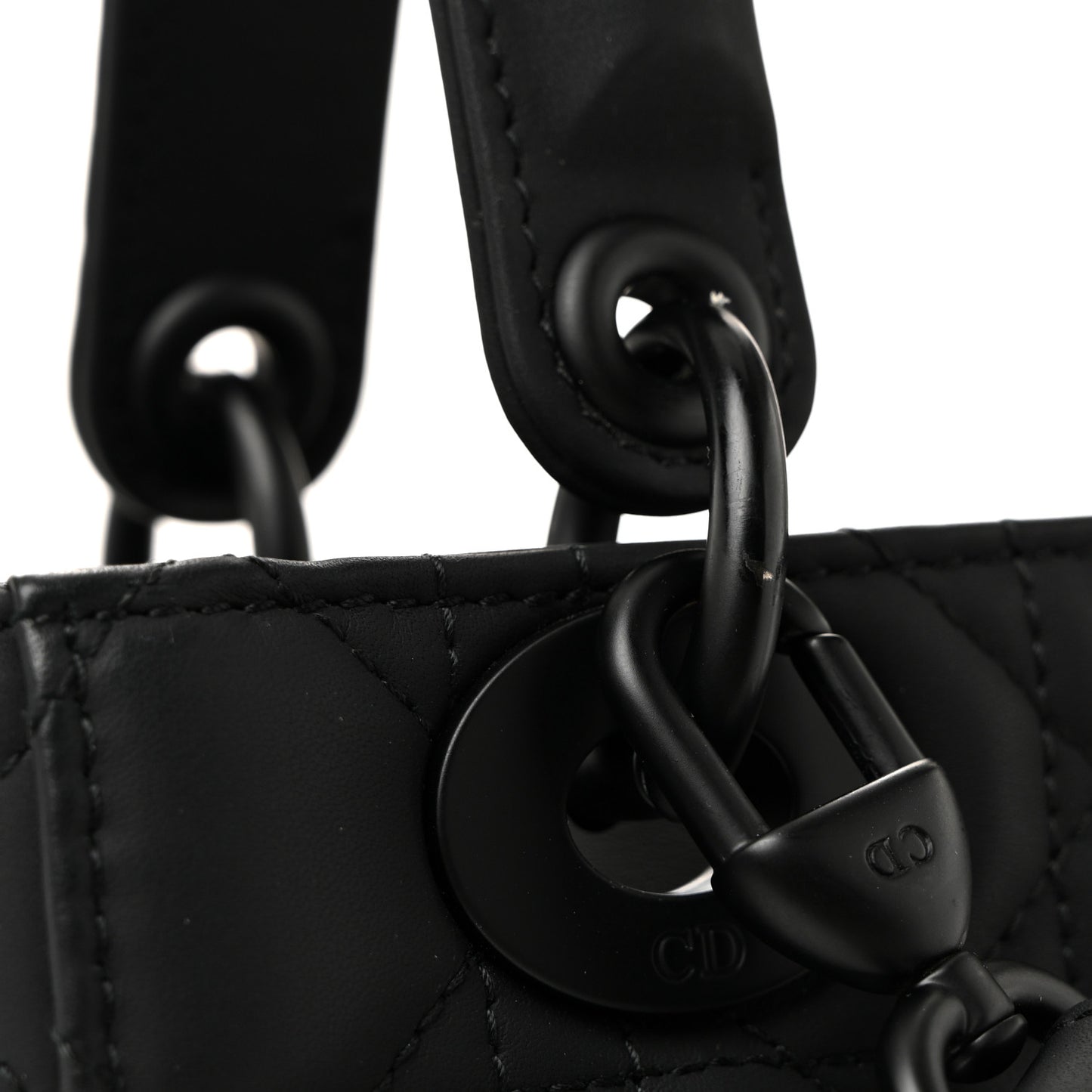 Ultra Matte Calfskin Cannage Small My ABCDior Lady Dior Black