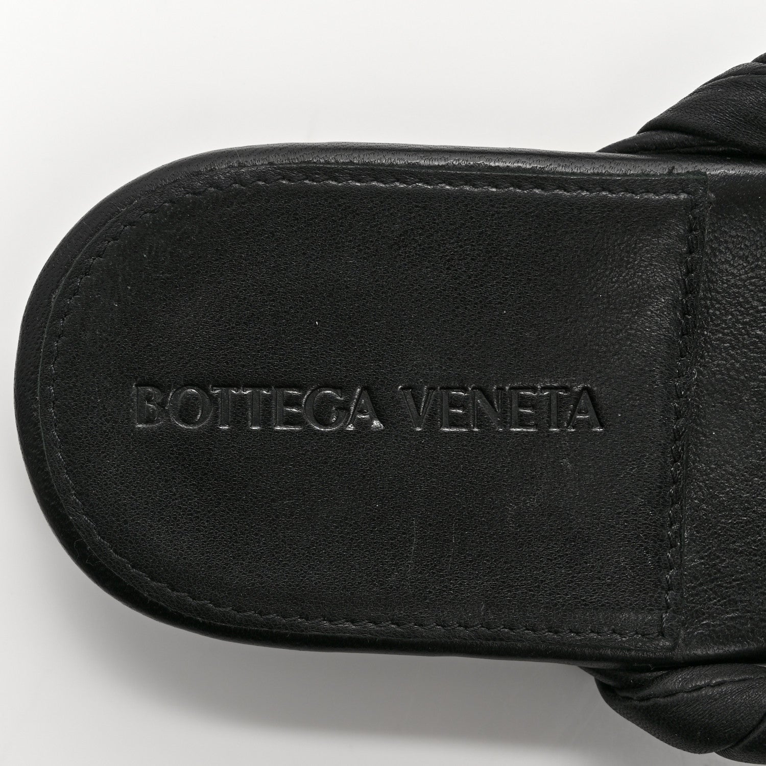Bottega Veneta Nappa Chain Dot Flat Sandals 37 Black 7 of 10