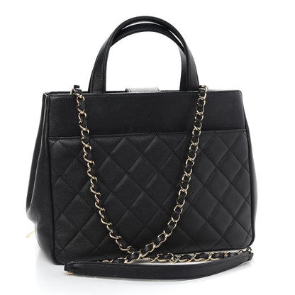 Chanel Caviar Quilted Small Business Affinity Shopping Bag Black 3 of 9